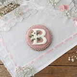 Caixa Chá de Bebê Rosa com Bolachas de Especiarias Decoradas — Kit 6 Unidades - Imagem 4