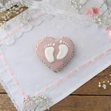 Caixa Chá de Bebê Rosa com Bolachas de Especiarias Decoradas — Kit 6 Unidades - Imagem 7