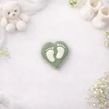 Caixa Chá de Bebê Verde Sálvia com Bolachas de Especiarias Decoradas — Kit 6 Unidades - Imagem 5