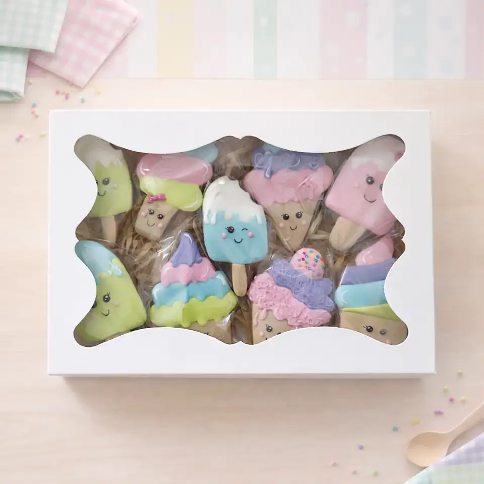 Caixa Sorvetinhos com Bolachas Decoradas — Kit Sortido (180g) - Imagem 4